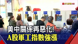 美中科技戰升級!滬深兩市.人民幣受挫...軍工股爆衝一枝獨秀│非凡財經新聞│20200807