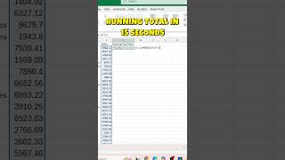 Running Total in excel in 15 seconds with SCAN Function 🔥#excel #excelshorts