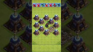 mega tesla vs pekka family #clashofclans #cocshorts #shorts