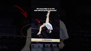 Is she the only gymnast who can do this skill with a straight knee?🤔 #gymnastics #perfect #beam