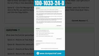 1D0-1033-24-D Exam Questions | Oracle CPQ 2024 Implementation Professional - Delta Certification