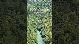 念願の日本一高い鉄道橋梁-大井川鉄道-を見るべく接岨橋温泉から展望台まで歩いてやっと見て来ました(^^)電車は鉄橋をゆっくり走ることになっているようで焦ることなく撮ることができました😊