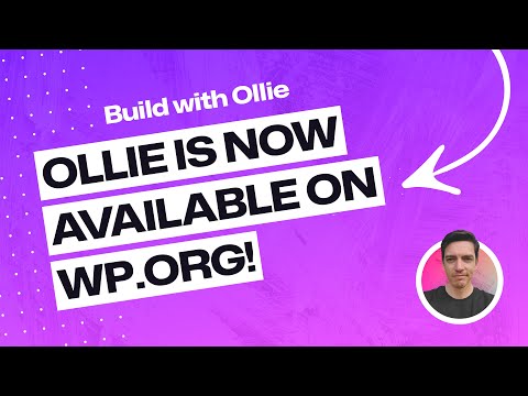 Ollie is finally available on WordPress.org!