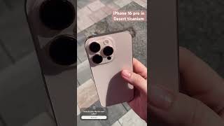 IPhone 16 pro in Desert titanium #iphone16pro #iphone2024 #rosegold #deserttitanium #iphone #apple
