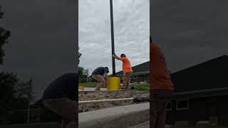 Emergency Pole Replacement ⚡#electrician #safety