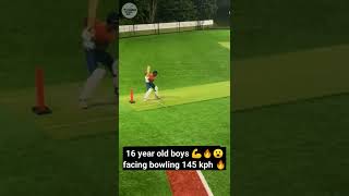 facing 145 kph  bowling speed 😮🔥 #shorts