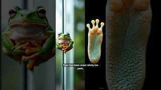 “How Do Frogs Stick to Walls”  #youtubeshorts #facts