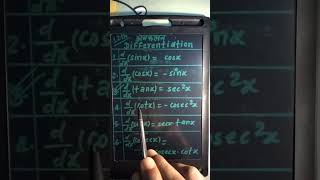 Trigonometric functions by differentiation #math