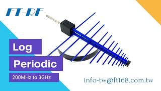 FT-RF -LOG PERIODIC ANTENNA (LPDA Antenna) - FOR EMC/EMI TESTING - LO-225M03GA1-NF