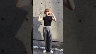 UNIQLOタックワイドパンツ着回し-4color-
