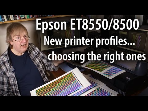 All new ET-8550 icc printer profiles. How I make profiles to fit different paper types and styles