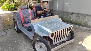 Cheap homemade electric Jeep #diycar #electriccar #cartech