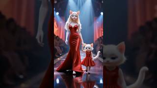 "When a Stylish Cat Mom and Her Daughter Ruled the Fashion World! 😻👗"#viral #shorts