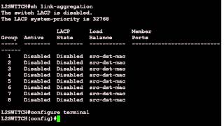 Volktek 6328 configuration of link aggregation with LACP