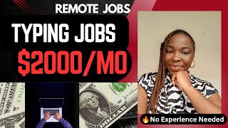 Remote Typing Jobs You Can Start Now| No Interview| No Experience #typingjobs#freelance#workfromhome