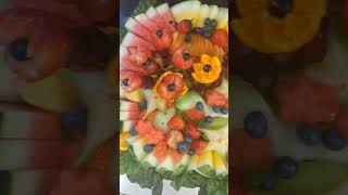 Making A Fruit Tray #like#share #subscribe#comment #starfruit #dragonfruit #watermelon #fruitsalad