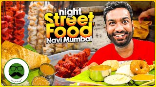 Navi Mumbai Night Street Food Special | Vashi Food | Gowri Krishna Dosa, Chaap & More | Veggie Paaji