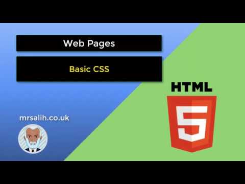 Web Pages: Basic CSS