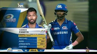 Hardik pandya 91(34) vs kkr ipl 2019 | Ball by ball highlights | #ipl2025 #highlights #cricket