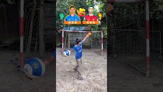 Courtois 🆚 Ronaldo 1v1 challenge ⁉️🤯⚽️🔥#shorts #trending #football #ronaldo #goalkeeper