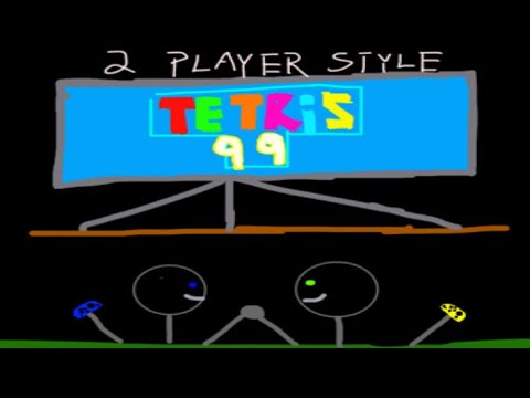 2 players attempt Tetris 99