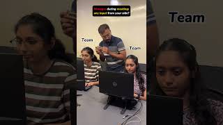 Manager during meeting: any input from your side? #corporatelife #officereel #viral #trendingreels