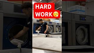Folding Towels for minimum wage until I make it big. #fairlabor #work #money