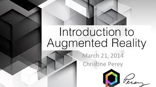 Webinar: Introduction to Augmented Reality