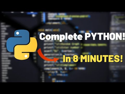Master Complete Python in 8 minute!🔥 (Learn 10x Faster)
