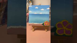 #BeachPainting #CanvasArt💗✨