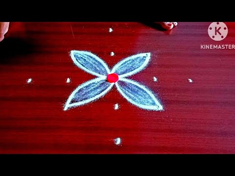 Traditional kolam with side borders #side border #viralvideo #easyrangoli