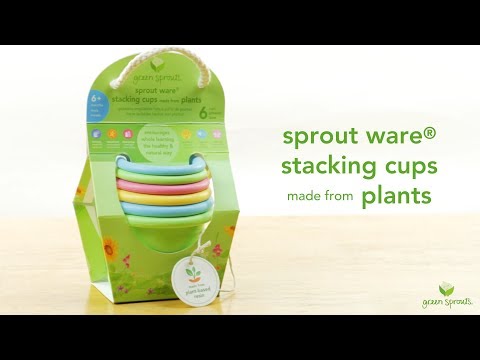 Sprout Ware® Stacking Cups made from Plants (6 Cups)