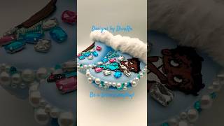 Women Crocs #youtubeshorts #crocs #bling #custom #happyfathersday #blue #sandals #customcrocs #shoes