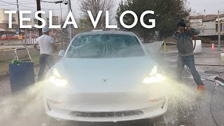 Random Tesla Vlog | Car Wash,  Accessories, Charging & More!