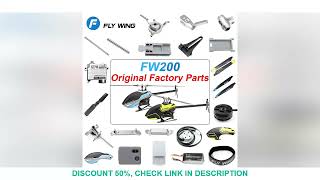 FLYWING FW200 RC Helicopter Parts Original Factory Battery Install Plate Tail Blade Strap Canopy Mai