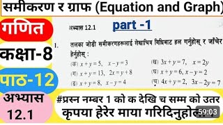 Class 8 math chapter 12 | exercise 12.1 in nepali | Math in nepali#Class 8 Maths important question