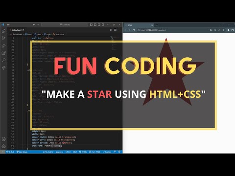 Make a STAR using HTML dan CSS