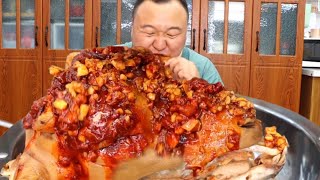 🔥【粉丝狂求蒜香羊头！】羊头党速看！阿强秘制蒜香羊头绝了！阿强一出手香哭全场！口水根本刹不住！
