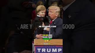 Doland trump loves kid company?? #dolandtrump #trumplatestnews #kid #cutekid