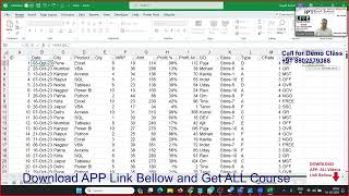 Day -1 - Excel Dashboard Classes in Hindi Part-1