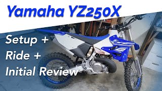 2019 Yamaha YZ250X Setup + First Ride + Initial Review -- FMF Exhaust, JD Jetting, Skid plate