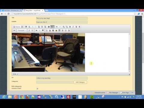 Installing mojoPortal CMS in Windows Azure from the Web App Gallery