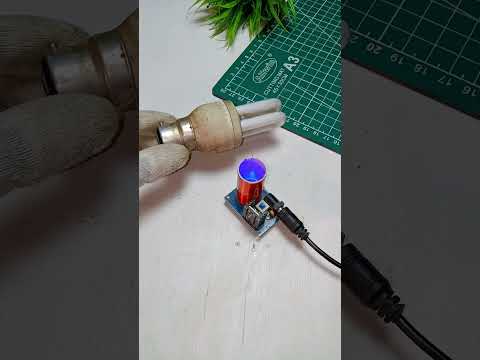 Tesla Coil Magic Viral Experiment!  #shorts
