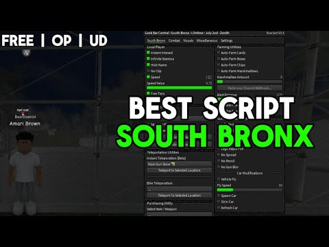 (BEST) Free South Bronx Script | Auto Farms, Silent Aim, Wallbang, Teleports UNDETECTED!