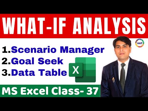 What if Analyis Option in MS Excel | Class- 37 | IACT Computer