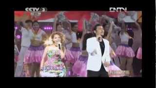 滿江余翠芝合唱《相親相愛》《我們的驕傲》中國奧運健兒聯歡會舉行