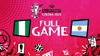 Class.9-16 | Nigeria v Argentina | Full Basketball Game | FIBA U19 Women's Basketball World Cup 2025