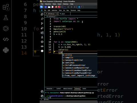 Python turtle #pythonanimaion #coding #python #programming #computerscience #turtle #funnyshorts