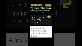 Python MCQ That Stumps 90% of dev | Web Interview Prep 2025 #python #web #webdesign #coding