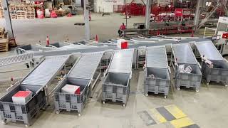 Parcel and Bag Sortation System with 12+1 Chutes - including Resolution 5 Weigh Dimensioner